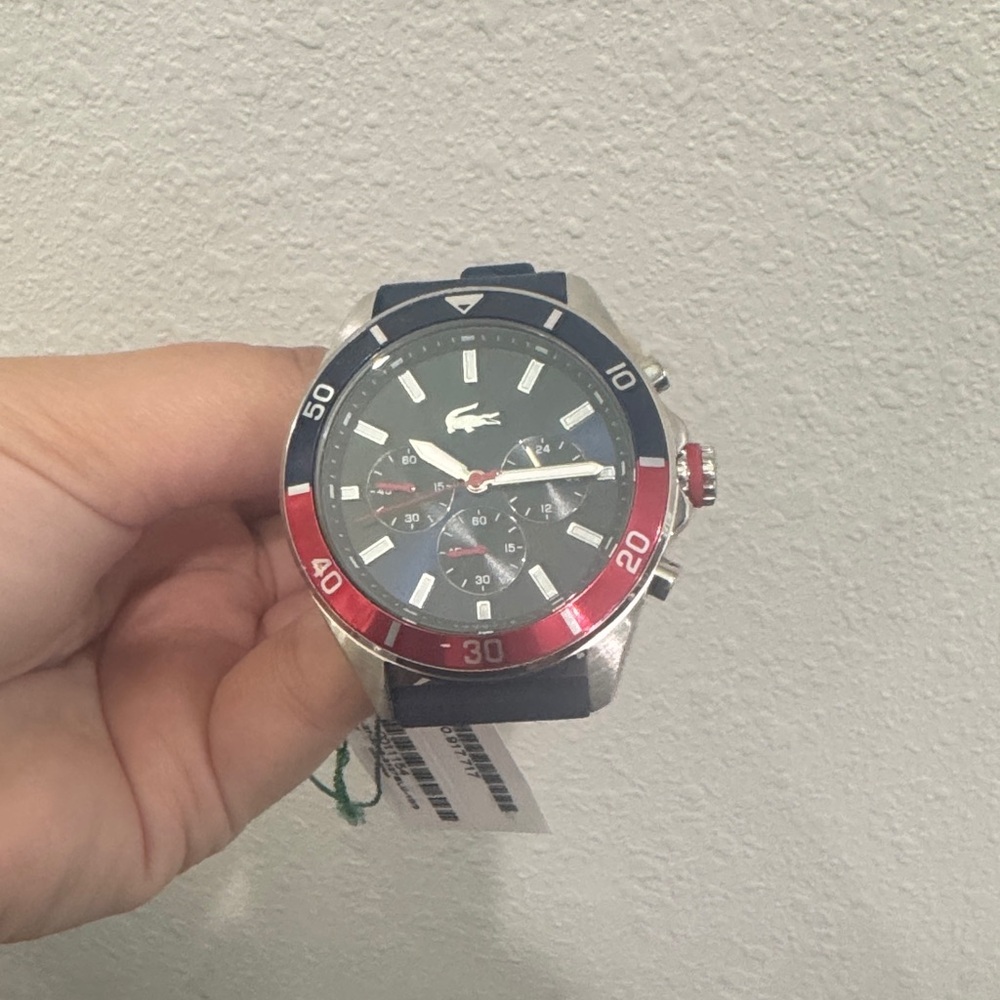 Lacoste Boston Men's Chronograph Watch - Classic Stainless Steel - Tachymeter